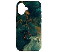 Swirl Earth Tones Abstract Swirls Marbled pattern Case for iPhone 16