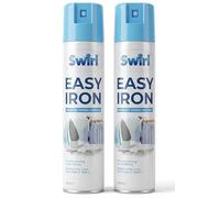 SWIRL Easy Iron Spray - Professional Starch Spray for Clothes, Fabric Stiffener & Wrinkle Release for Ironing, Heavy Duty Clothing Starch for Cotton Shirts & Fabrics, 2 pack + Cheeroo Magnet