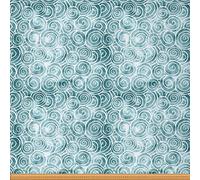 Swirl Fabric by The Yard,Abstract Ocean Swirled Sea Waves Upholstery Fabric for Chairs,Modern Circle Geometry Waterproof Outdoor Fabric,5 Yards,(L460*W150cm) Aqua