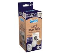 Swirl Fabric Softening Tumble Dryer Balls - Wool - 2 Pack