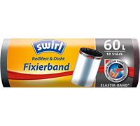 Swirl-fixierband, Trash Bags, 1 roll, Anthracite, Black, 60 Liter (68 x 73 cm)