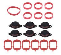 Swirl Flap Blanks, Car Engine Intake Diesel Swirl Flap Blanks Repair Kit with Manifold Gaskets for BMW(6 * 33mm-Black)