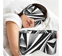 Swirl Grayscale Print Sleep Eye Mask Comfortable Sleeping Mask
