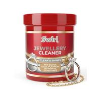 Swirl Liquid Jewellery Cleaner with Basket - Professional Cleaning Solution for Silver, Gold, Platinum, Diamonds, Gemstones - Ring Cleaner Restores Shine Tarnish Remover - Plus Cheeroo Magnet
