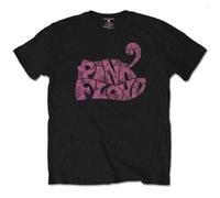 Swirl Logo T-Shirt Pink Floyd Black M