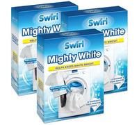 Swirl Mighty White Whitener Sheets 3 Pack - Powerful Laundry Whitening For Clothes Keeps Whites Bright - Prevents Greying Colour Run Protection Sheets - Plus Cheeroo Magnet