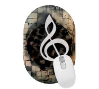 Swirl Musical Melody Desktop Mouse Pad, Lightweight Non-Slip Computer Mouse Pad 11" x 7.1" for Home School and Office