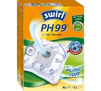Swirl PH 99 EcoPor Vacuum Cleaner Bags for AEG, Electrolux (4 Bags) - White