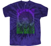 Swirl Tie Dye T-Shirt Jimi Hendrix Blue M