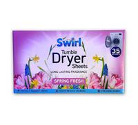 Swirl Tumble Dryer Sheet Spring Fresh Scent 35 Sheets