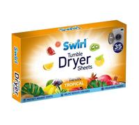 Swirl Tumble Dryer Sheets Tropical 35 Pack