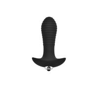 Swirl Vibrating Butt Plug Loving Joy Black One Size