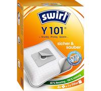 Swirl Y 101 AirSpace Vacuum Cleaner Bags for AEG Vacuum Cleaners, Highly Absorbent, Mounting Plate, 4 Bags + 1 Filter