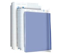 SwirlColor Book Covers Plastic Clear A4 16k, 10pcs Self Adhesive Book Covering Film Pre-cut Book Wrapping Paper for School Book, Exercise Book, Notebook