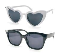 SwirlColor Heart Glasses, Stylish Heart Shaped Glasses for Brides and Grooms Sunglasses Womens, Perfect for Outdoor Weddings
