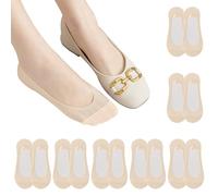 SwirlColor No Show Socks Women 7Pairs, Invisible Breathable Anti-slip Socks Thin Low Cut Liner for Flats High Heels