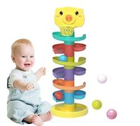 Swirling Ball Tower - Stackable Ball Run Ramp, Rolling Track Learning Toy, Creative Activity Set | Durable Educational Development Game for Kids Coordination Practice Home Playroom