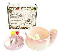 Swirling Berry Wash Bowl Ceramic Washing Up and Bowl with | - Cleaning bowl for strawberries, raspberries, grapes, cherry tomatoes, small and for
