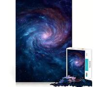 Swirling Galaxy in Deep Space 1000 Piece Jigsaw Puzzles for Teenagers Logic Sense Toy Peaceful Fun Smooth Edge Creative Gift (38x26cm)