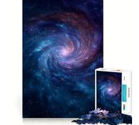 Swirling Galaxy in Deep Space Jigsaw Puzzles for Adults1000 Pieces Think Smart Toy Family Bond Accurate Cut Seasonal Gift (50x75cm)