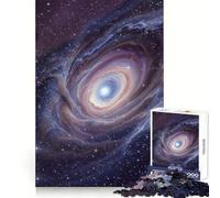 Swirling Galaxy with Starry Background Jigsaw Puzzles 1000 Pieces for Adults Think Smart Toy Indoor Play Accurate Cut Lovely Gift (38x52cm)