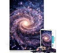 Swirling Galaxy with Stars And Light Jigsaw Puzzle for Teenagers 1000 Pieces Cognitive Toy Quiet Hobby Premium Edge (38x26cm)