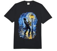 Swirling Sky Saxophone Jazz Aesthetic Meme Design Comfort Colors Adult Heavyweight T-Shirt