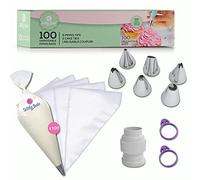 Swirly Bake 100 Professional Disposable Pastry Bags - Extra Thick Layer