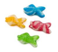 Swirly Fish Fruit Flavour Jelly Sweets Colourful Chewy Candy Gummies Soft Fruity Treats Kids and Adults Party Bag Filler Sharing Bulk Pack (200g)