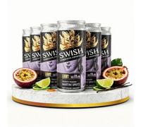 SWISH - Alcoholic Cocktails - Martini Spritz (Naughty Passion) - No Artificial Ingredients, No Preservatives - Ready To Drink - 6 x 250ml (5% Alcohol)
