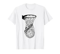 Swish Basketball Through and in The NET Scoring T-Shirt