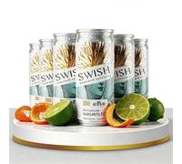 SWISH Cocktails - Brazilian Lime Margarita Fizz - Premium Crafted Mocktail Cans, Zero Alcohol, Full Flavour - Non Alcoholic Drinks, Pre-Mixed & Ready To Drink Mocktails - Refresh Your Day 6 x 250ml