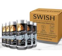 SWISH Cocktails Dolce & Banana Old Fashioned Fizz - Pre Mixed Cocktails Ready To Drink, Exquisite Cocktail Cans, Cocktail Gift Set - 6 x 250ML 5% ABV (Pina Colada Spritz)