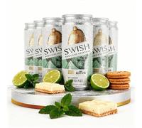 SWISH Cocktails - Key Lime Pie Mojito Fizz - Premium Crafted Mocktail Cans, Zero Alcohol, Full Flavour - Non Alcoholic Drinks, Pre-Mixed & Ready To Drink Mocktails, Refresh Your Day 6 x 250ml