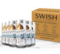 SWISH Cocktails - Non Alcoholic Drinks, Alcohol Free Mocktails, Pre-Mixed & Ready To Drink Cans, Non Alcoholic Spirits Cocktail Cans Gift Set - 6 x 250ML 0% ABV (Pina Colada Spritz)