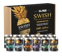 SWISH Cocktails Pre-Mixed Ready To Drink Alcohol Gift Set - Includes Mojito Fizz, Passion Fruit Martini, Pina Colada, Dolce & Banana Fizz, Margarita, Cocktail Drinks - 12 x 150ml Cocktail Cans, 5% ABV