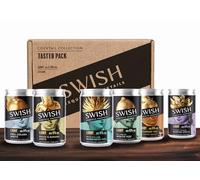 SWISH Cocktails Taster Pack - Pre-Mixed Cocktails Ready To Drink - Pina Colada, Key Lime Pie Mojito, Dolce & Banana Spritz, Brazilian Lime Margarita & Martini Spritz - 6 x 150ml Cocktail Cans, 5% ABV