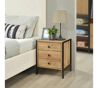 Swish Furniture Alva 3 Drawer Bedside - Oak