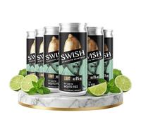 SWISH Mojito Fizz Key Lime Pie, Ready to Drink Cocktail, 5% ABV - 6 x 250ml Cans