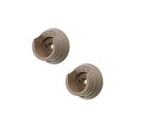 Swish Romantica 28mm Wooden Curtain Pole Recess Brackets, 1 Pair, April Cloud