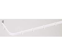 Swish Ultra Metal Extendable Valance Curtain Track Set, White, 180-300cm