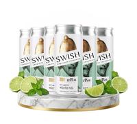 SWISH Zero Key Lime Pie Mojito Fizz - Alcohol-Free Sparkling Cocktail, Lime & Mint Mocktail with Creamy Citrus Notes, Zero Proof Drink, Vegan, Premium Non-Alcoholic Mojito Beverage - 6 x 250ml