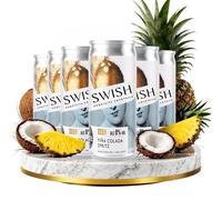 SWISH Zero Piña Colada Spritz - Alcohol-Free Sparkling Cocktail, Pineapple & Coconut Mocktail, Zero Proof Drink, Vegan, Premium Non-Alcoholic Piña Colada Beverage, Tropical Flavor - 6 x 250ml