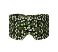 Swiss Alpine Edelweiss Floral, Full Eye Covers Light Blocking Eye Mask Sleep Eye and Ear Muffs