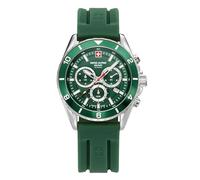 Swiss Alpine Military by Grovana Swiss Alpine Military Men's Watch Analog Quartz Chronograph 7034.9834SAM Silicone Silver