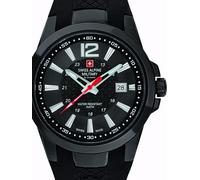 Swiss Alpine Military by Grovana Men's Watch All Black 7058.1877 10ATM Swiss Made Strap