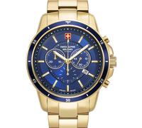 Swiss Alpine Military 7089.9115 Chronograph Mens Watch 44mm 10ATM