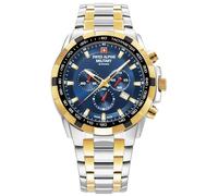 Swiss Alpine Military Chrono Men's Watch 7043.9145SAM Stainless Steel, Bracelet