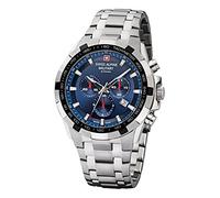 Swiss Alpine Military Chronograph for Men Round Quartz 10 ATM 7043, Silver, Bracelet