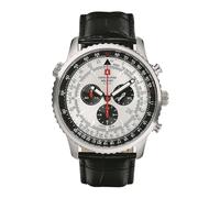 Swiss Alpine Military Men's Watch Chronograph Analog Quartz 7078.9538SAM Leather